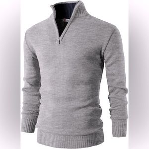Men’s casual slim fit pullover sweater